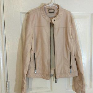 Joujou Girls Sz. 14 Faux leather moto jacket - pale pink